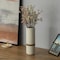 Uniquewise Decorative Modern Ceramic Cylinder Shape Table Vase Flower Holder with Rope, White 11 Inch QI004362.L.WT - alternate 2